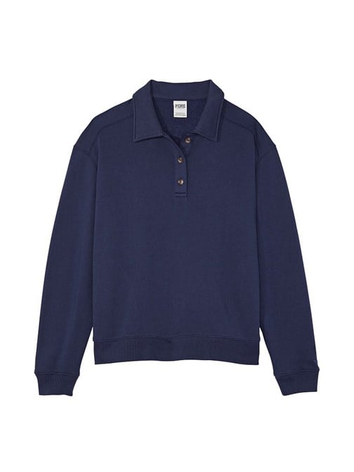 Everyday Polo Yaka Polar Sweatshirt