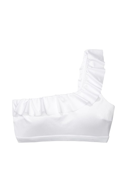 Fırfırlı Tek Omuzlu Bikini Üstü
