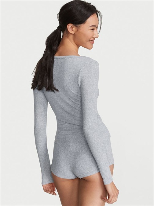 Fitilli Henley Kısa Pijama Takımı