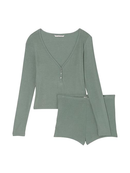 Fitilli Henley Kısa Pijama Takımı