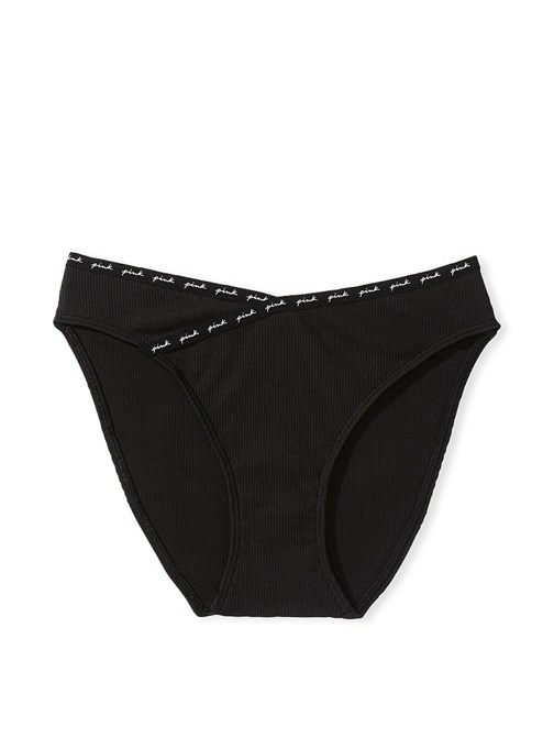Fitilli Logolu Pamuklu Bikini Külot