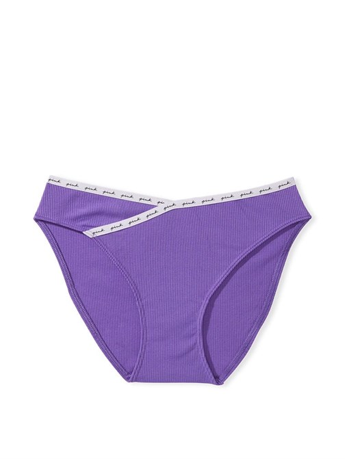 Fitilli Logolu Pamuklu Bikini Külot
