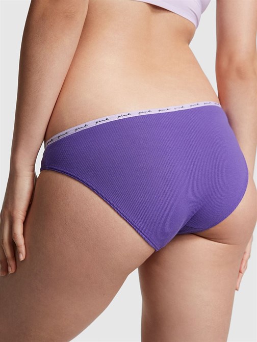 Fitilli Logolu Pamuklu Bikini Külot