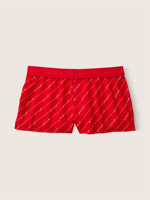 Flanel Boxer Şort Pijama