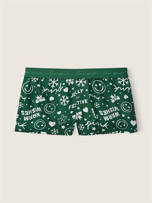 Flanel Boxer Şort Pijama