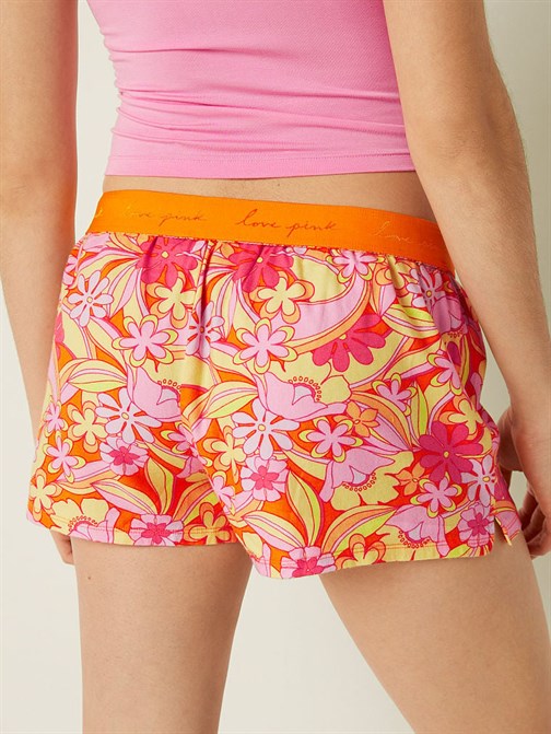 Flannel Boxy Pajama Shorts
