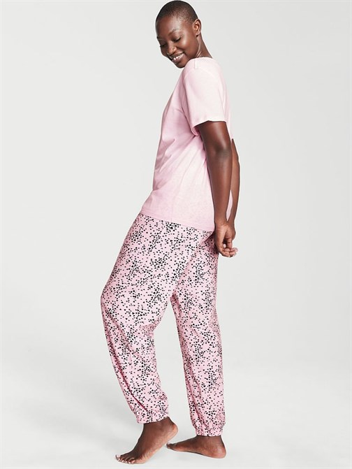 Flannel T-shirt Pijama Takımı