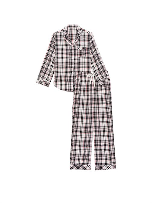 Flannel Uzun Pijama Takımı