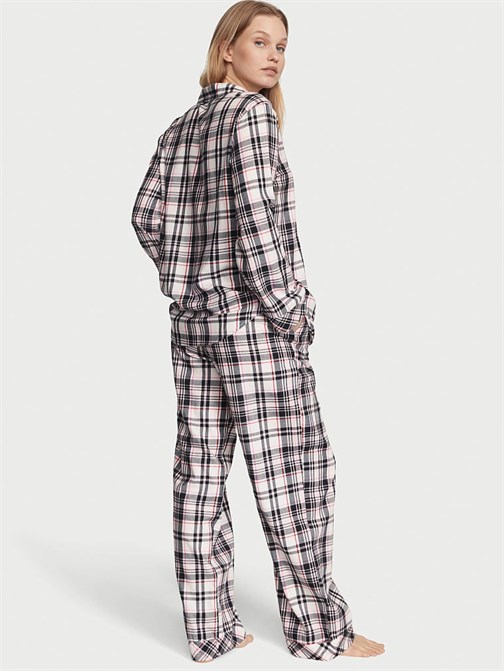 Flannel Uzun Pijama Takımı