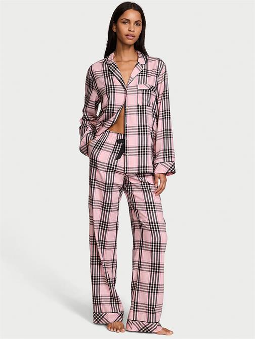 Flannel Uzun Pijama Takımı