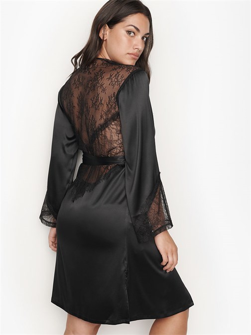 Fransız Dantel Kimono Sabahlık