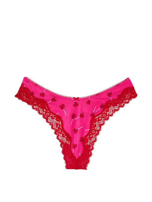 Fun & Flirty Dantelli Derin Bacak Kesimli Scoop Tanga