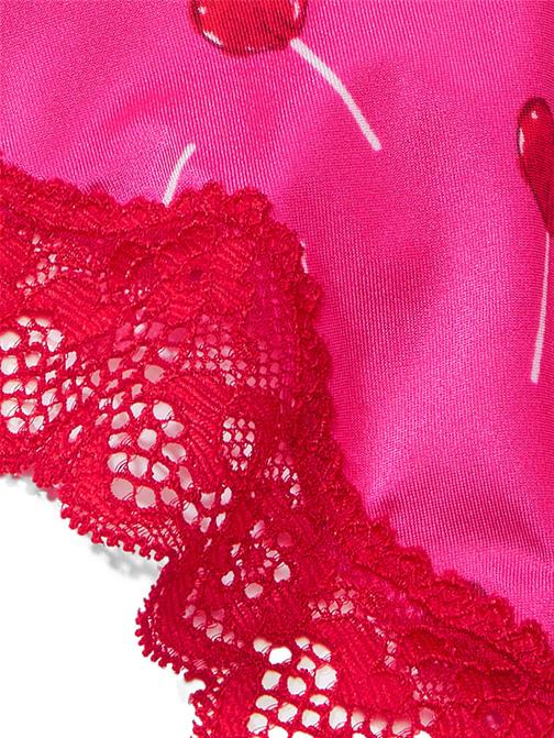 Fun & Flirty Dantelli Derin Bacak Kesimli Scoop Tanga