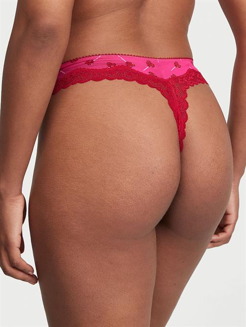 Fun & Flirty Dantelli Derin Bacak Kesimli Scoop Tanga