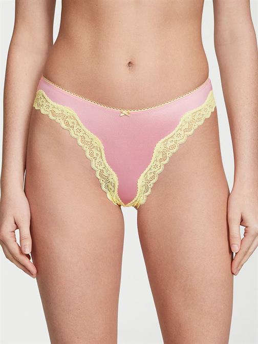 Fun & Flirty Dantelli Derin Bacak Kesimli Scoop Tanga