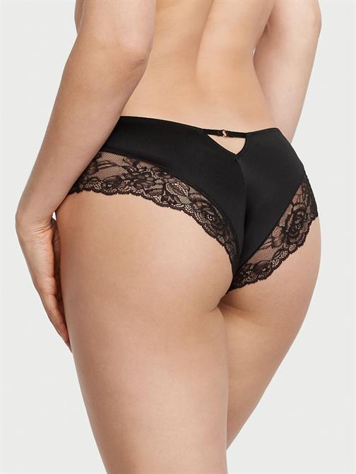 Gül Dantelli Derin Bacak Kesim Cheeky Külot