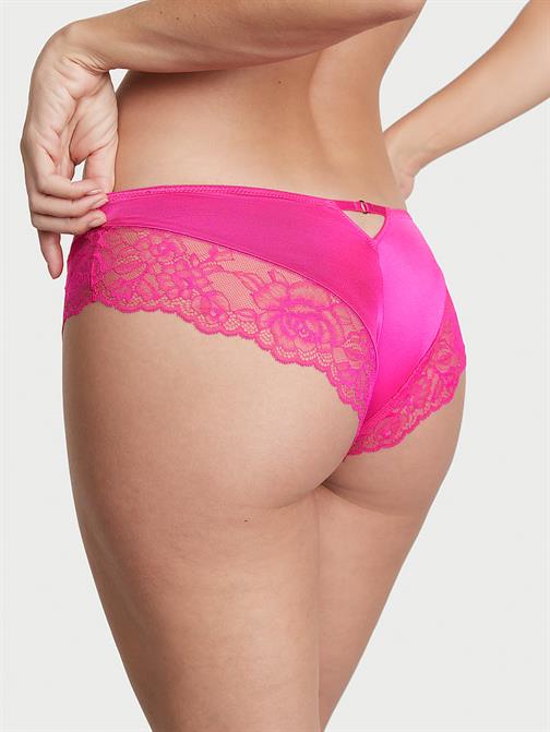 Gül Dantelli Derin Bacak Kesim Cheeky Külot