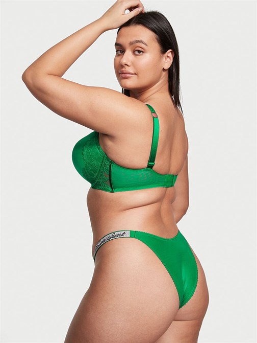 Işıltılı Askılı Dantelli Brazilian Külot
