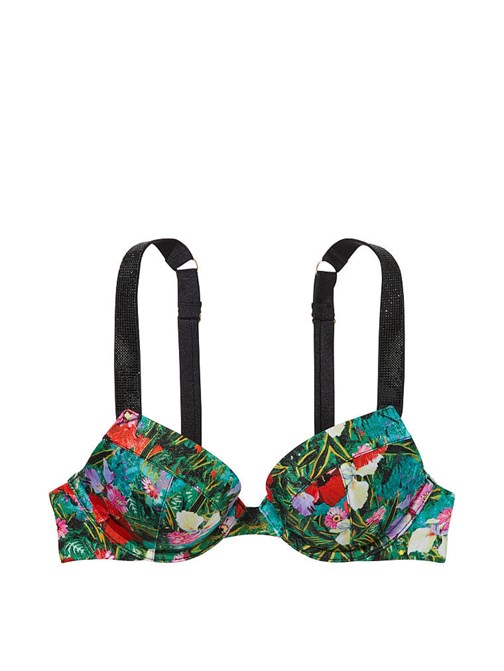 Işıltılı Askılı Sexy Tee Push-Up Bikini Üstü