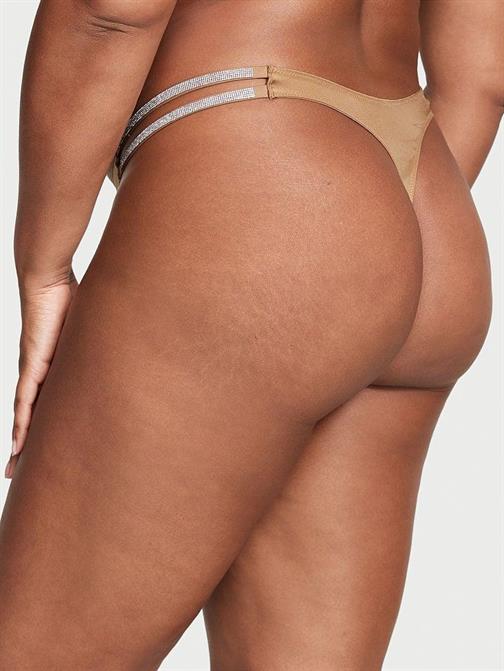 Işıltılı Çift Askılı Smooth Tanga