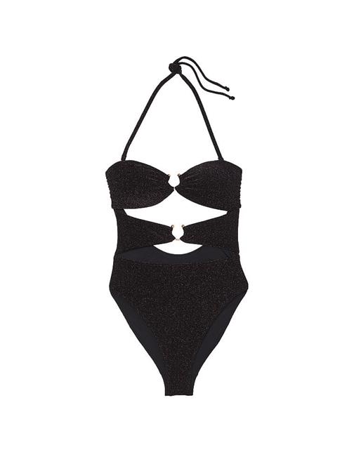 Işıltılı Cut-Out Bandeau Mayo