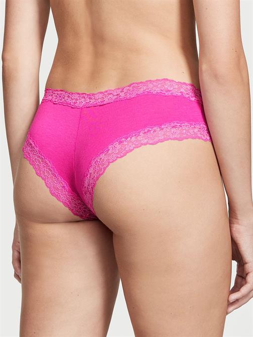 Işıltılı Dantel Pamuklu Cheeky Külot