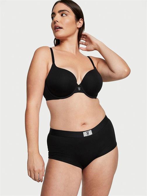 Işıltılı Logolu Pamuklu Perfect Shape Push-Up Sütyen