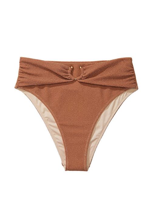 Işıltılı Yüksek Bel Cheeky Bikini Altı