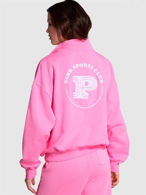 Ivy Fermuarlı Polar Varsity Sweatshirt