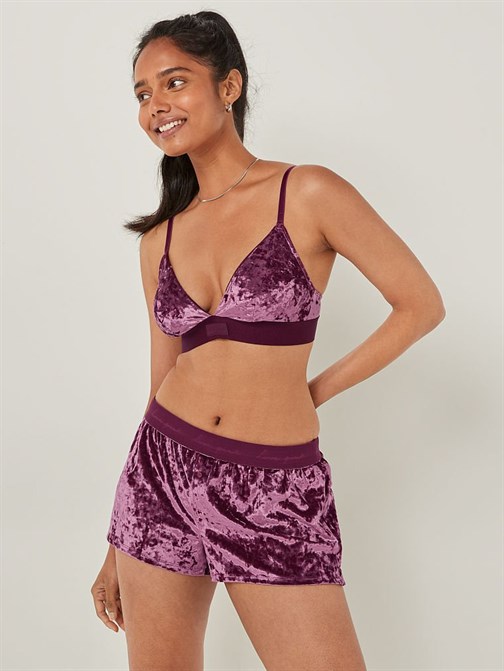 Kadife Boxer Şort Pijama
