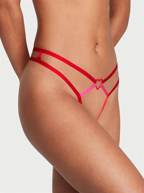 Kalpli Crotchless Strappy V-String Külot