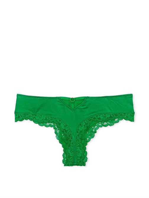 Kenarları Dantelli Pürüzsüz Tanga Külot
