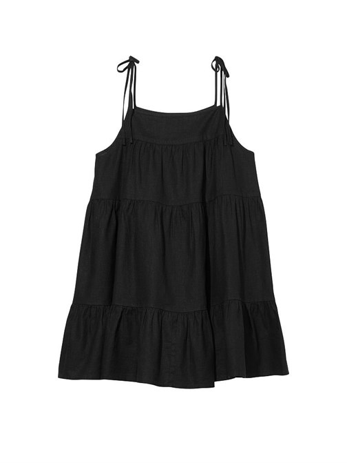 Keten Mini Elbise Pareo