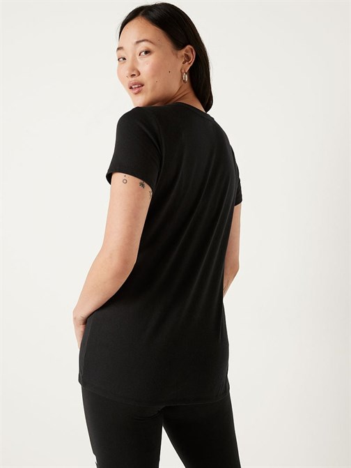 Kısa Kollu Bisiklet Yaka Mükemmel T-Shirt