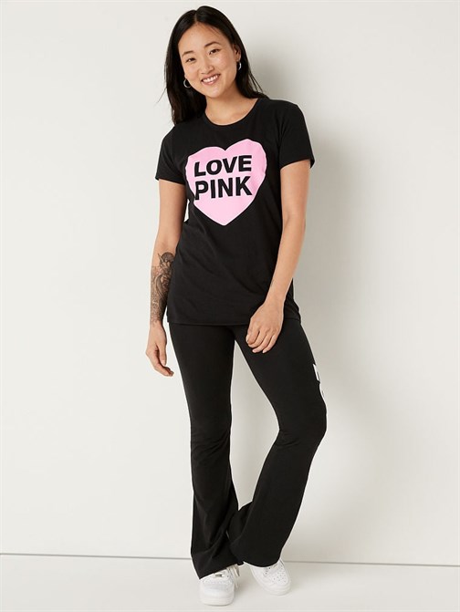Kısa Kollu Bisiklet Yaka Mükemmel T-Shirt