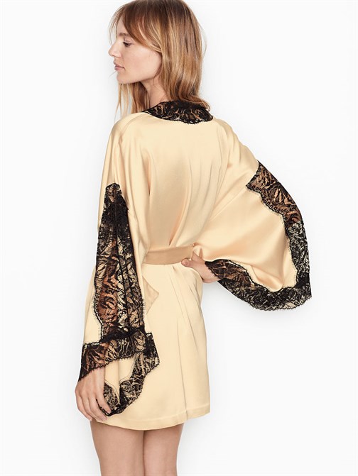 Lace Short Kimono Robe