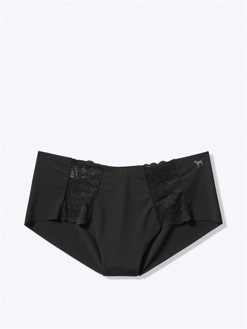 Lace Trim No-Show Hipster