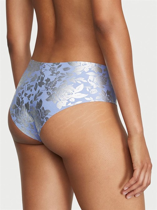 Lazer Kesim Metalik Baskılı Cheeky Külot