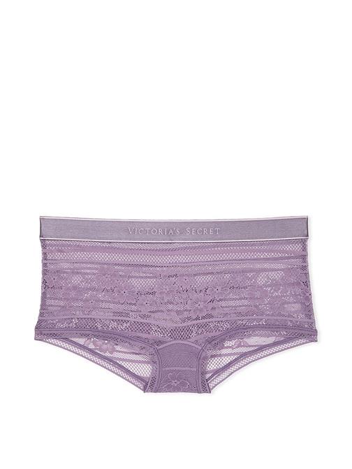 Logolu Dantelli Boyshort Külot