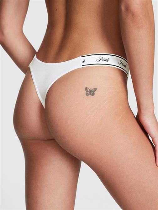 Logolu Pamuklu Scoop Tanga