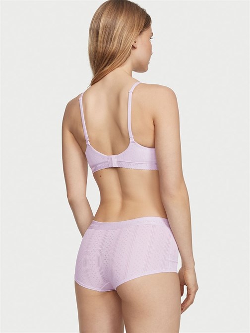 Logolu Pointelle Shortie Külot