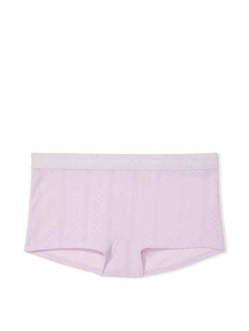 Logolu Pointelle Shortie Külot