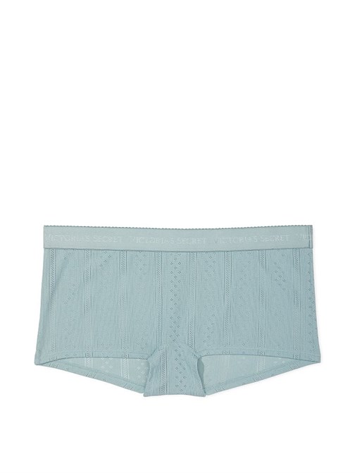 Logolu Pointelle Shortie Külot