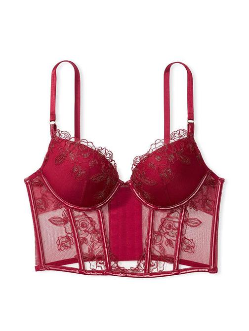 Midnight Affair İşlemeli Push-Up Korse Büstiyer