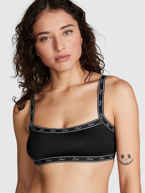Mikro Logolu Düz Yaka Bralet