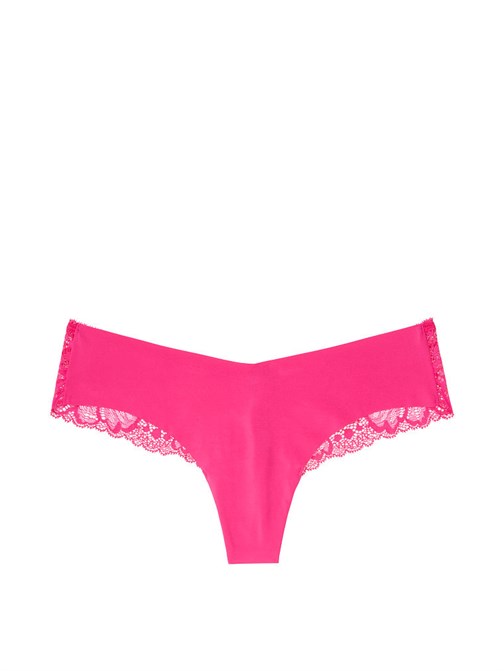 No-Show Floral Lace Back Thong Panty