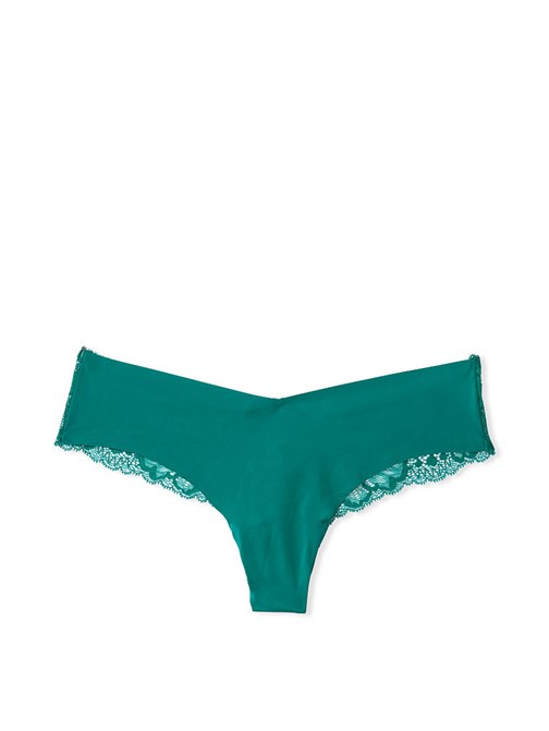 No-Show Floral Lace Back Thong Panty