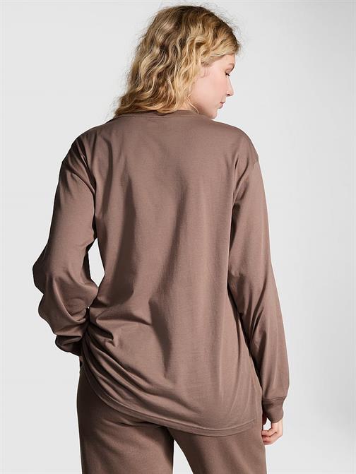 Oversize Uzun Kollu Kampüs Tişört