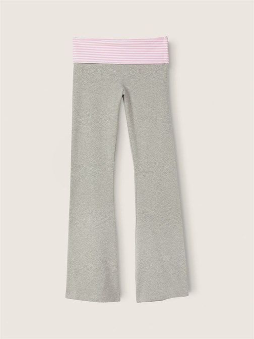 Pamuklu Beli Katlamalı Pantolon