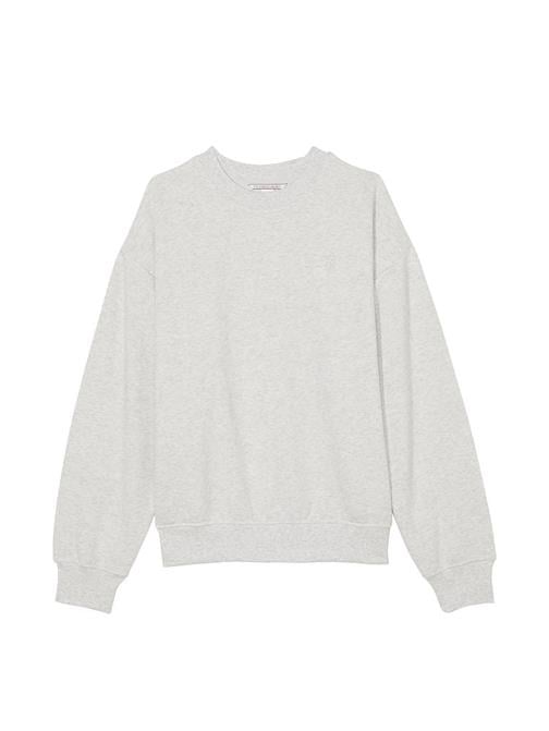 Pamuklu Bisiklet Yaka Oversize Polar Sweatshirt